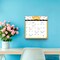Busy Bees | 2026 12 x 12 Inch (Hanging) 18 Months Monthly Square Wire-O Calendar | Sticker Sheet | July 2025 - December 2026